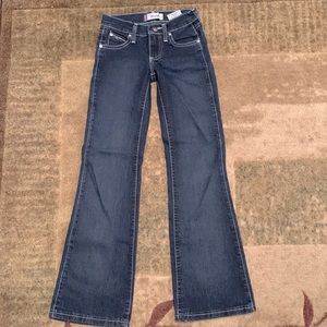 Wrangler size 7 slim cowgirl cut jeans brand new